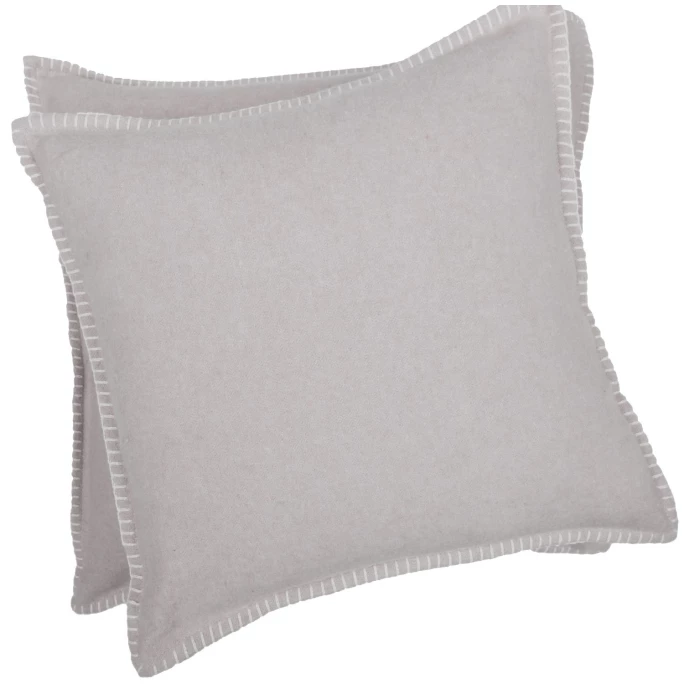 David Fussenegger SYLT Kissenhülle Uni Mit Zierstich - 40x40 Cm - Zement 1 David Fussenegger SYLT Kissenhülle Uni Mit Zierstich - 40x40 Cm - Zement