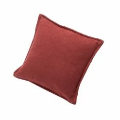 David Fussenegger SYLT Kissenhülle Uni Mit Zierstich - 40x40 Cm - Barolo