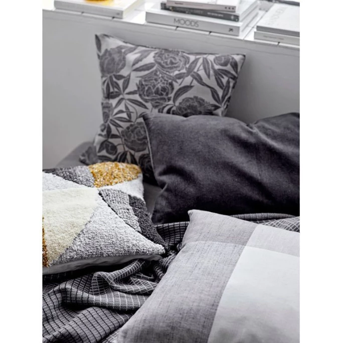 Södahl Check Kissen Mit Füllung - 50x50 Cm - Grey 2 Södahl Check Kissen Mit Füllung - 50x50 Cm - Grey – Bild 2