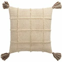 Tom Tailor Boho Check Kissenhülle - 45x45 Cm - Natur
