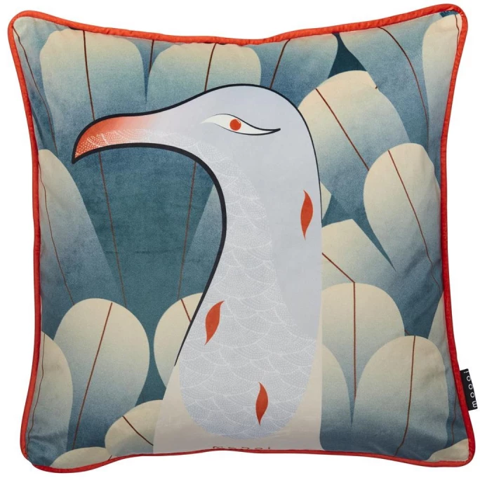 Moooi Calligraphy Bird Kissenhülle - 50x50 Cm - Multi 1 Moooi Calligraphy Bird Kissenhülle - 50x50 Cm - Multi
