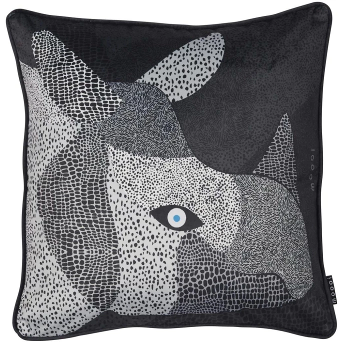 Moooi Dwarf Rhino Kissenhülle - 50x50 Cm - Schwarz 1 Moooi Dwarf Rhino Kissenhülle - 50x50 Cm - Schwarz
