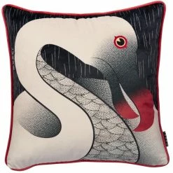 Moooi Dodo Pavone Kissenhülle - 50x50 Cm - Schwarz