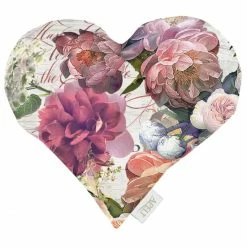 Apelt 1108 Herbstzeit Herzkissen Mit Füllung - 30X32 Cm - Bordeauxrot/bunt