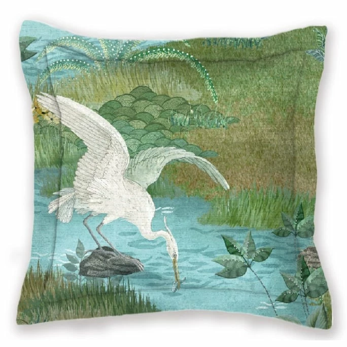 Pip Studio Paradise Kissen Mit Füllung - 45x45 Cm - Green 1 Pip Studio Paradise Kissen Mit Füllung - 45x45 Cm - Green