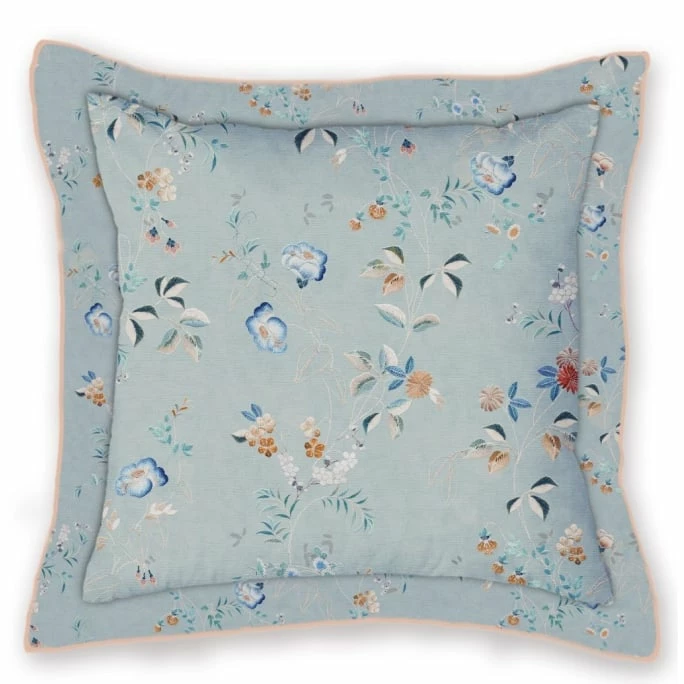 Pip Studio Tokyo Blossom Kissen Mit Füllung - 45x45 Cm - Light Blue 1 Pip Studio Tokyo Blossom Kissen Mit Füllung - 45x45 Cm - Light Blue