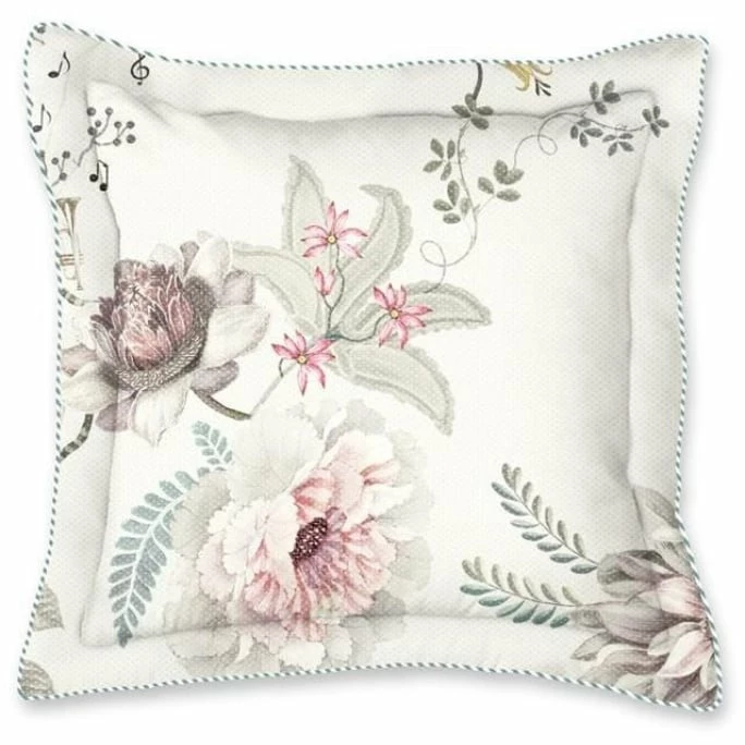 Pip Studio Tokyo Bouquet Kissen Mit Füllung - 45x45 Cm - Weiß 1 Pip Studio Tokyo Bouquet Kissen Mit Füllung - 45x45 Cm - Weiß