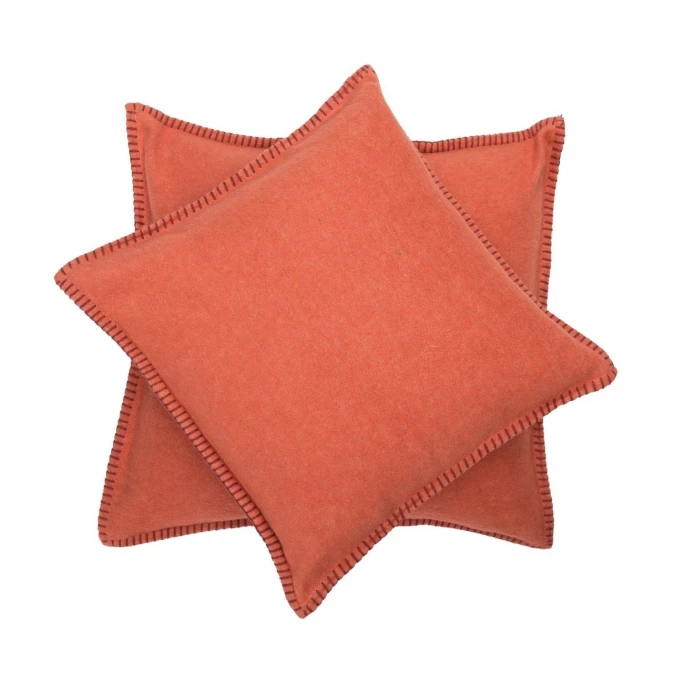 David Fussenegger SYLT Kissenhülle Uni Mit Zierstich - 40x40 Cm - Terracotta 1 David Fussenegger SYLT Kissenhülle Uni Mit Zierstich - 40x40 Cm - Terracotta