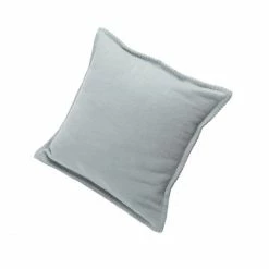 David Fussenegger SYLT Kissenhülle Uni Mit Zierstich - 40x40 Cm - Glasgrün