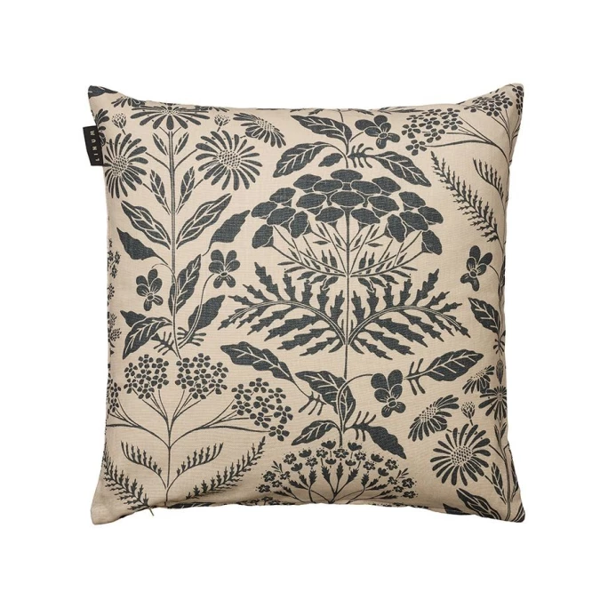 Linum Midsummer Kissenhülle - 50x50 Cm - Dark Charcoal Grey G21 1 Linum Midsummer Kissenhülle - 50x50 Cm - Dark Charcoal Grey G21