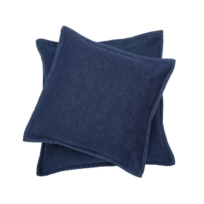 David Fussenegger SYLT Kissenhülle Uni Mit Zierstich - 40x40 Cm - Marine 1 David Fussenegger SYLT Kissenhülle Uni Mit Zierstich - 40x40 Cm - Marine