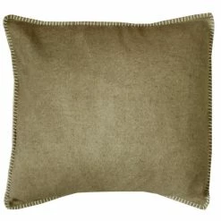 David Fussenegger SYLT Kissenhülle Mit Zierstich - 40x40 Cm - Schlamm