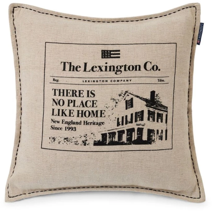 Lexington Like Home Printed Kissenhülle - 50x50 Cm - Beige/gray 1 Lexington Like Home Printed Kissenhülle - 50x50 Cm - Beige/gray