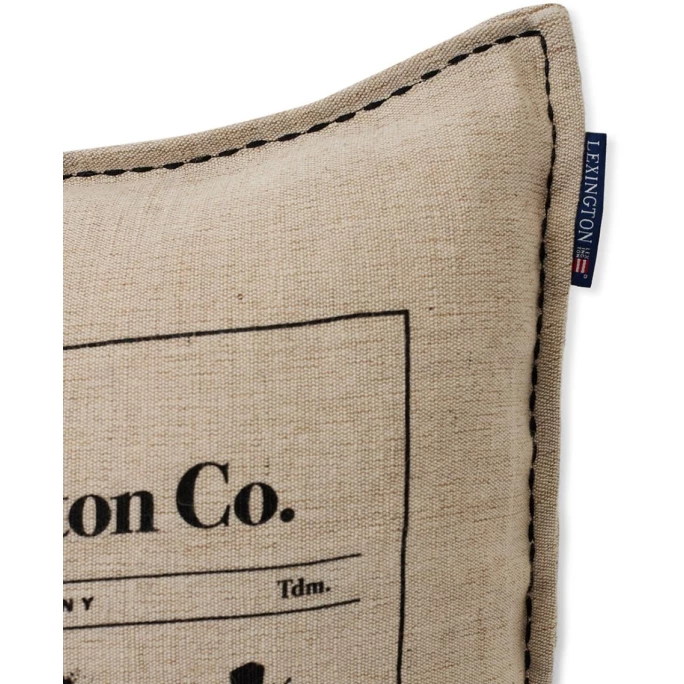 Lexington Like Home Printed Kissenhülle - 50x50 Cm - Beige/gray 3 Lexington Like Home Printed Kissenhülle - 50x50 Cm - Beige/gray – Bild 3