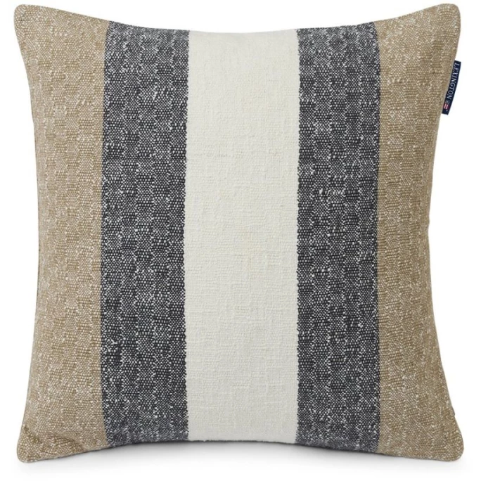 Lexington Vertical Striped Kissenhülle - 50x50 Cm - Beige/gray 1 Lexington Vertical Striped Kissenhülle - 50x50 Cm - Beige/gray