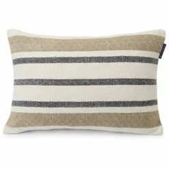 Lexington Striped Kissen Mit Füllung - 40x60 Cm - Beige/gray