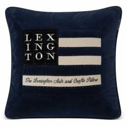 Lexington 25 YEARS Arts & Crafts Kissenhülle - 50x50 Cm - Blue/white