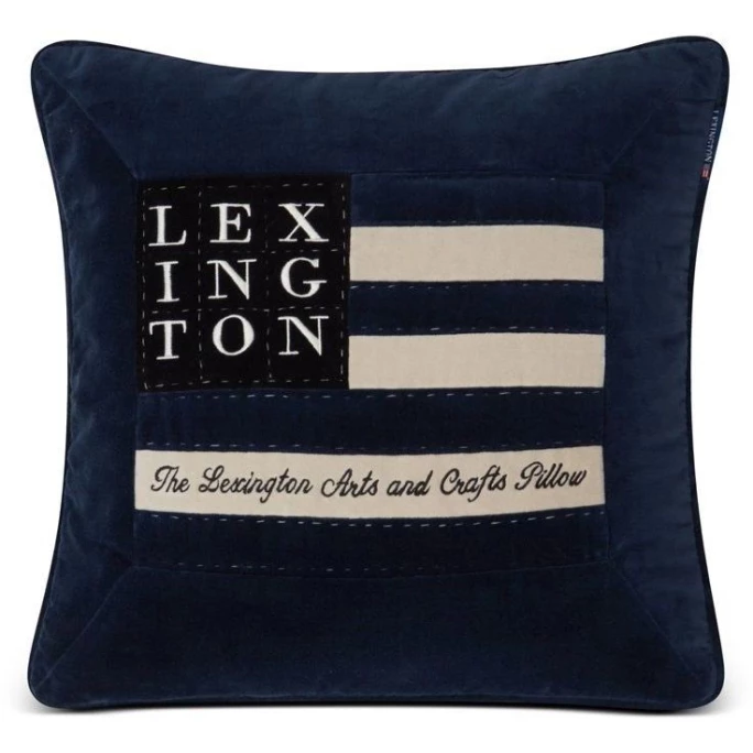 Lexington 25 YEARS Arts & Crafts Kissenhülle - 50x50 Cm - Blue/white 1 Lexington 25 YEARS Arts & Crafts Kissenhülle - 50x50 Cm - Blue/white