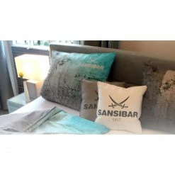 SANSIBAR Sylt Kissenhülle - 45x45 Cm - Anthrazit/offwhite -Pip Studio Shop unnamed file 359