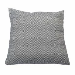 David Fussenegger NOVA Kissenhülle Fischgrät Gespiegelt - 60x60 Cm - Anthrazit