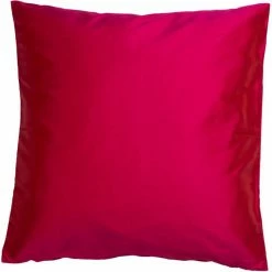 Linum SILK Kissenhülle - 40x40 Cm - Fuchsia Red D35