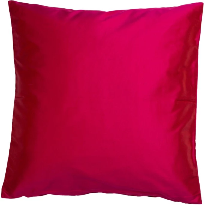 Linum SILK Kissenhülle - 40x40 Cm - Fuchsia Red D35 1 Linum SILK Kissenhülle - 40x40 Cm - Fuchsia Red D35