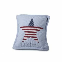 LEXINGTON American Baby Quilted Sham Kissenhülle - 40x40 Cm - Blau / Stern