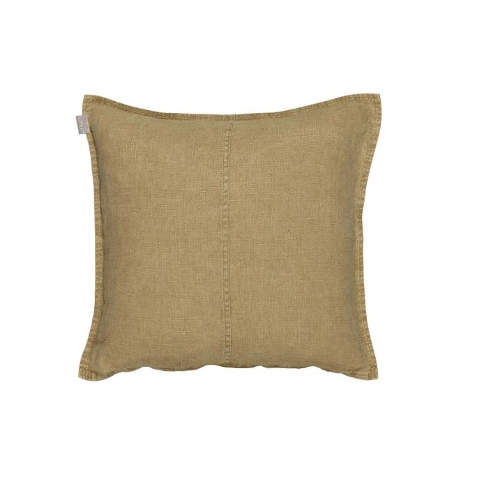 Linum West Kissenhülle - 50x50 Cm - Straw Yellow E37 1 Linum West Kissenhülle - 50x50 Cm - Straw Yellow E37