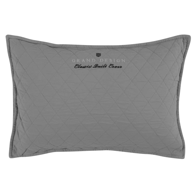 Grand Design Classic Quilt Kissenhülle - 40x60 Cm - Grey 1 Grand Design Classic Quilt Kissenhülle - 40x60 Cm - Grey