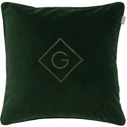 GANT Velvet G Kissenhülle - 50x50 Cm - Storm Green