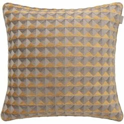 GANT Geomatric Kissenhülle - 50x50 Cm - Suede Brown