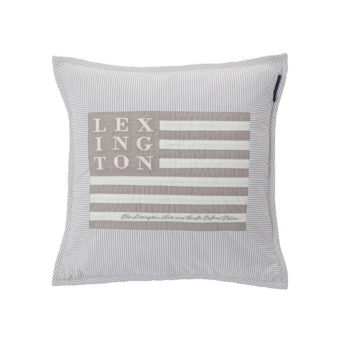 Lexington Arts & Craft Sham Kissenhülle Mit Amerika-Flagge - 50x50 Cm - LEX Beige/white 1 Lexington Arts & Craft Sham Kissenhülle Mit Amerika-Flagge - 50x50 Cm - LEX Beige/white