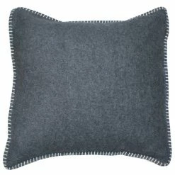 David Fussenegger SYLT Kissenhülle Mit Zierstich - 40x40 Cm - Anthrazit