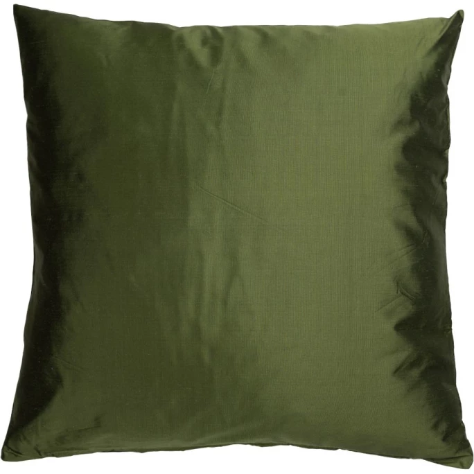 Linum SILK Kissenhülle - 40x40 Cm - Moss Green A18 1 Linum SILK Kissenhülle - 40x40 Cm - Moss Green A18