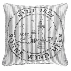 Pad OCEAN Kissenhülle - 45x45 Cm - Grey Sylt