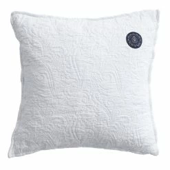 Grand Design Floral Quilt Kissenhülle - 50x50 Cm - White