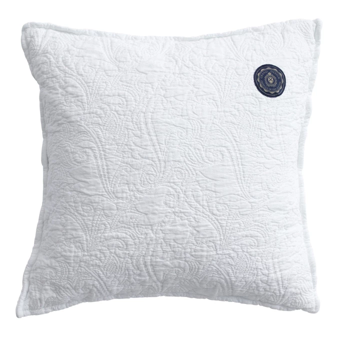 Grand Design Floral Quilt Kissenhülle - 50x50 Cm - White 1 Grand Design Floral Quilt Kissenhülle - 50x50 Cm - White