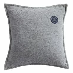 Grand Design Floral Quilt Kissenhülle - 50x50 Cm - Grey