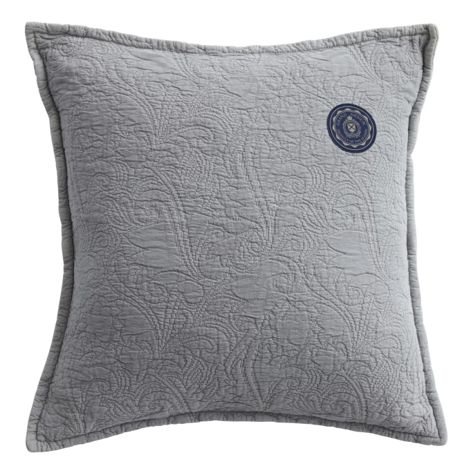 Grand Design Floral Quilt Kissenhülle - 50x50 Cm - Grey 1 Grand Design Floral Quilt Kissenhülle - 50x50 Cm - Grey