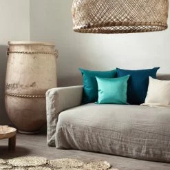Linum SILK Kissenhülle - 50x50 Cm - Turquoise C13 -Pip Studio Shop unnamed file 865