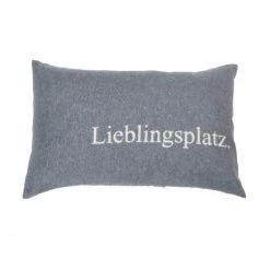 David Fussenegger SILVRETTA Kissenhülle Lieblingsplatz - 40x60 Cm - Grau