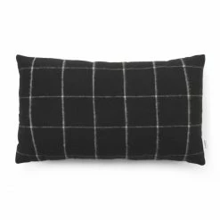 Normann Copenhagen Flair Kissen Mit Füllung - 35x60 Cm - Black Grid